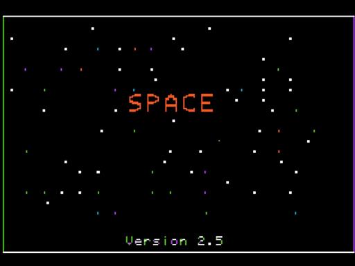 Screenshot of Space I for Apple II